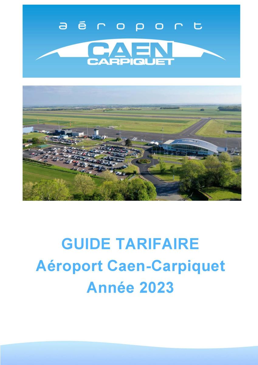 Guide tarifaire Aéroport de Caen